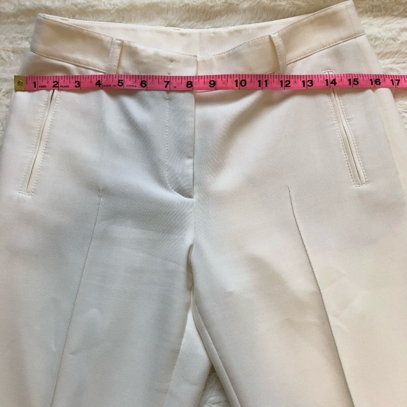 Akris Punto Fabia Pebble Crepe Pants in Cream sz 6 $568 - Picture 9 of 12